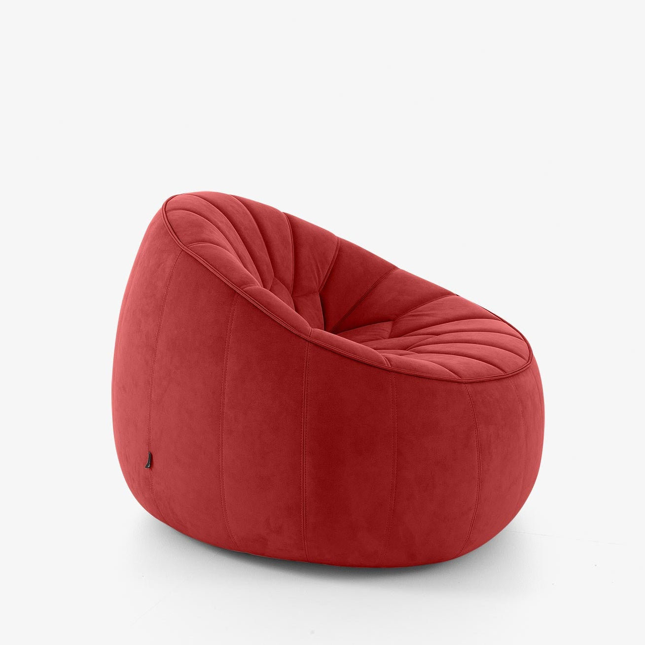 Ottoman - Fauteuil en Alcantara Goya Red / Modèle d'exposition