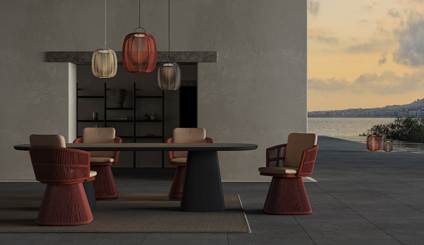 MONDO - Table repas 260 Anthracite