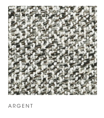TOA - Fauteuil Tissu Match Argent