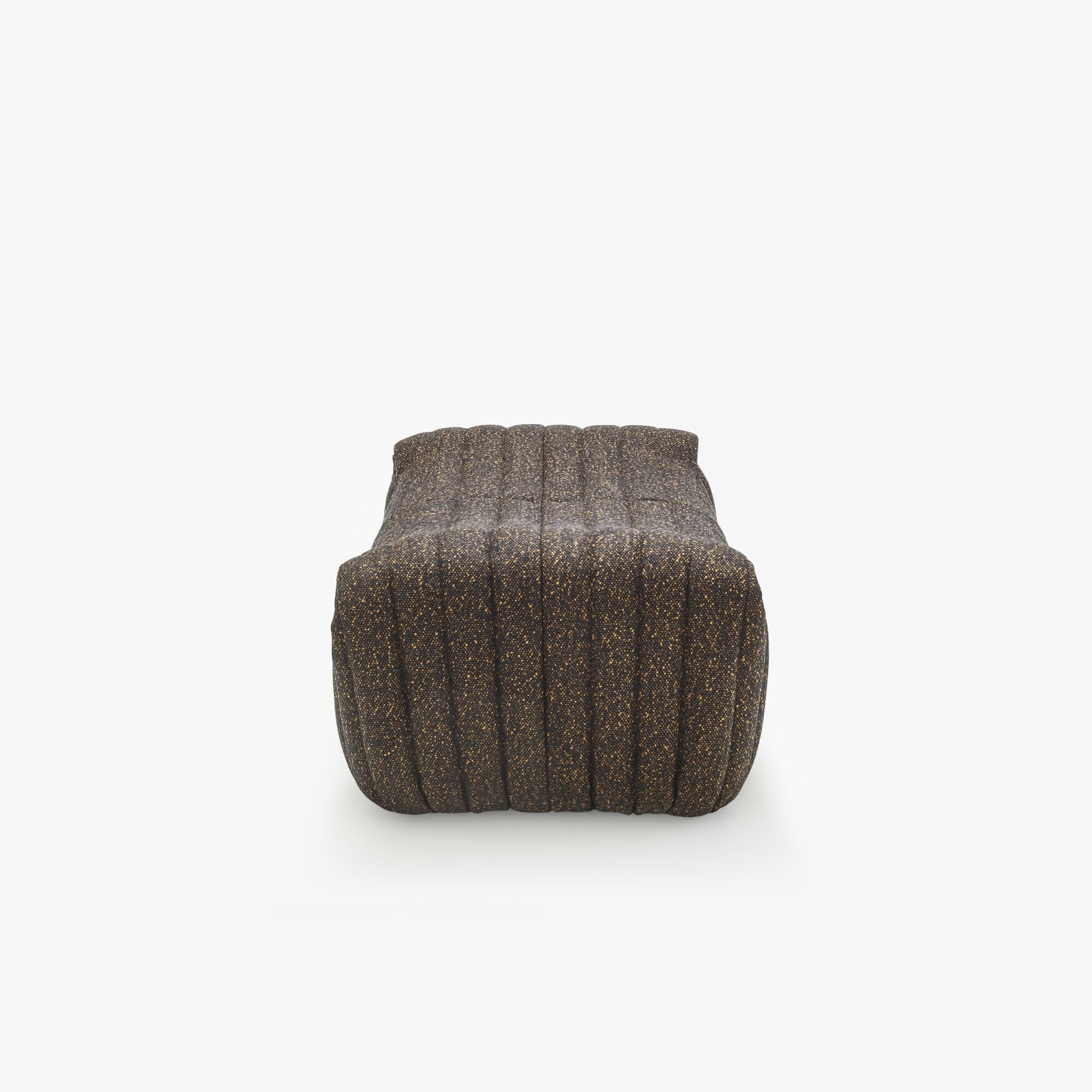 SANDRA - Pouf en tissu Ara coloris Noisette