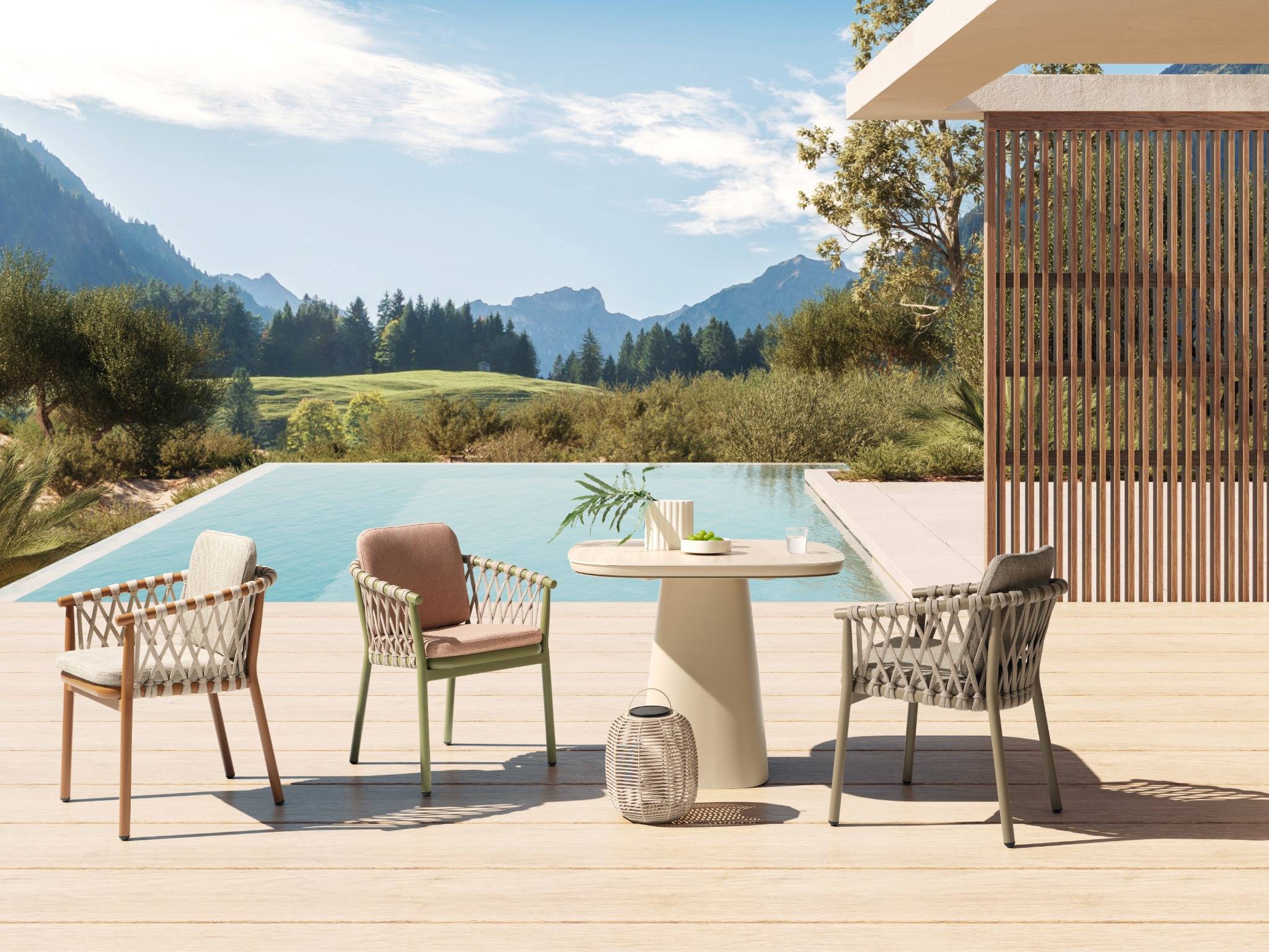 CALDERA - Fauteuil repas Warm White