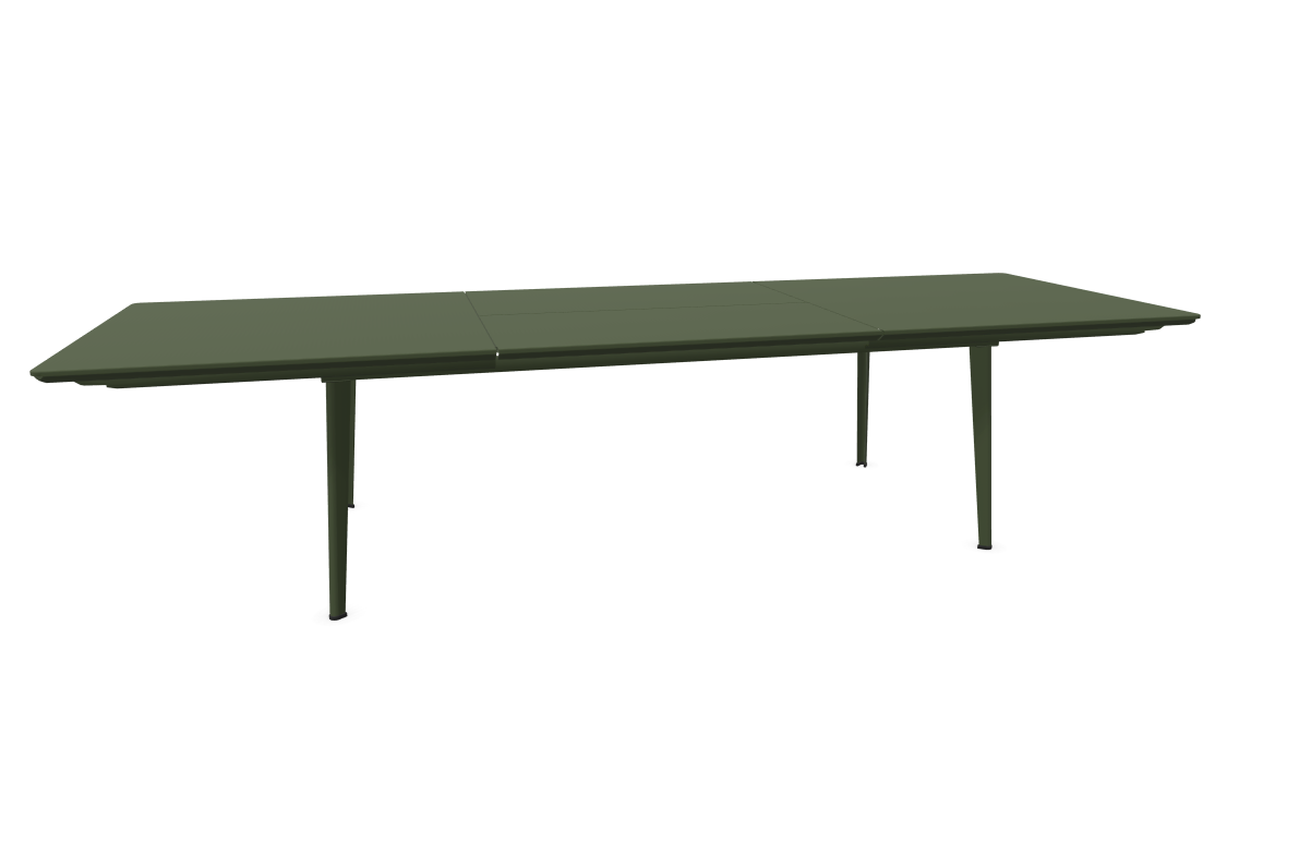 PLUS 4 IMPERIALE - Table extensible 220/330 col. Vert militaire / Modèle d'exposition